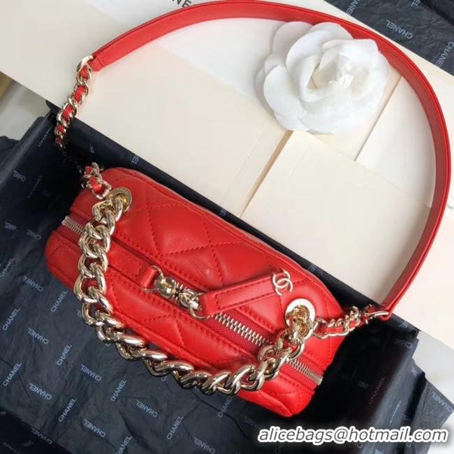 Pretty Style Chanel Original Small classic Sheepskin camera bag AS1511 red