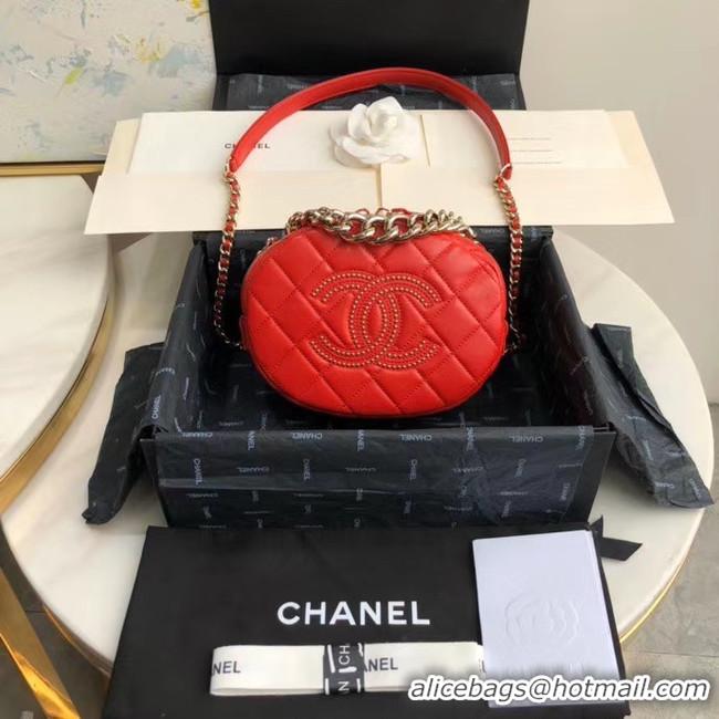 Pretty Style Chanel Original Small classic Sheepskin camera bag AS1511 red