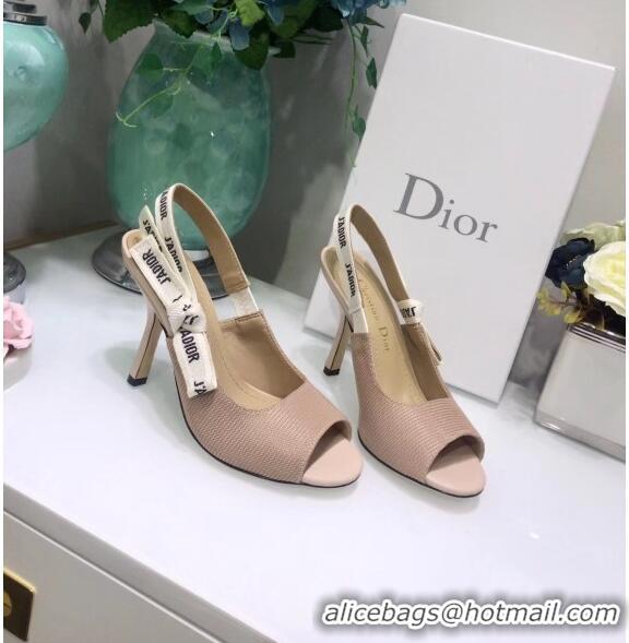 Unique Dior J'Adior Technical Fabric Heeled Sandal 9.5cm Heel CD1817 Nude