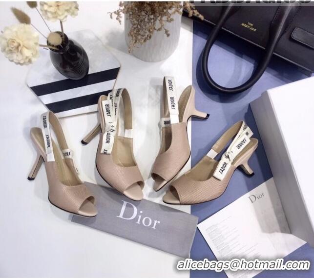 Unique Dior J'Adior Technical Fabric Heeled Sandal 9.5cm Heel CD1817 Nude