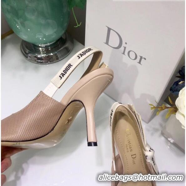 Unique Dior J'Adior Technical Fabric Heeled Sandal 9.5cm Heel CD1817 Nude