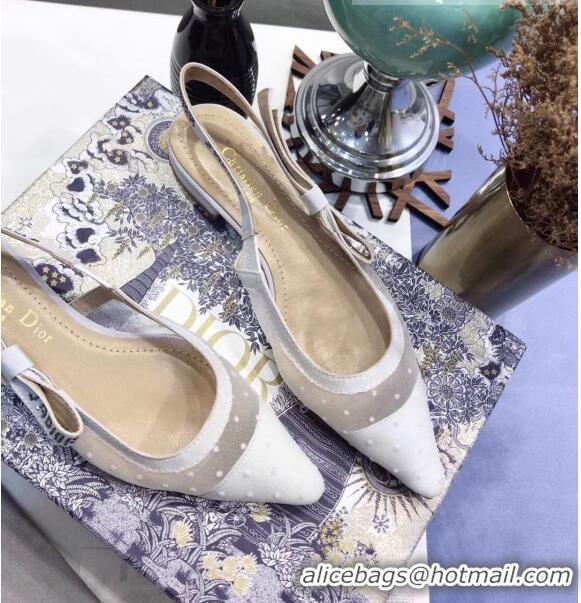 Best Quality Dior J'Adior Plumetis Ballerina Flat CD1821 White