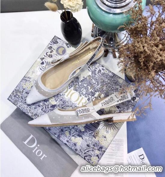 Best Quality Dior J'Adior Plumetis Ballerina Flat CD1821 White