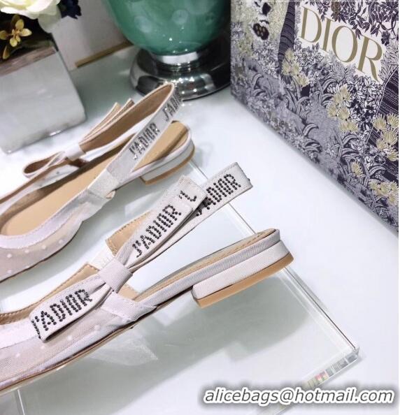 Best Quality Dior J'Adior Plumetis Ballerina Flat CD1821 White