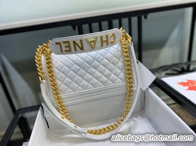 Best Price BOY CHANEL flap bag A67086 white