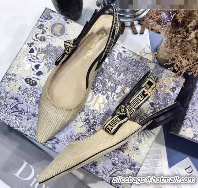 Good Product Dior J'Adior Technical Fabric Slingback Pump With 6.5cm Heel CD1825 Beige