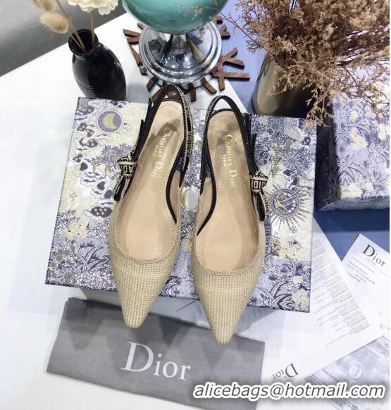 Good Product Dior J'Adior Technical Fabric Slingback Pump With 6.5cm Heel CD1825 Beige