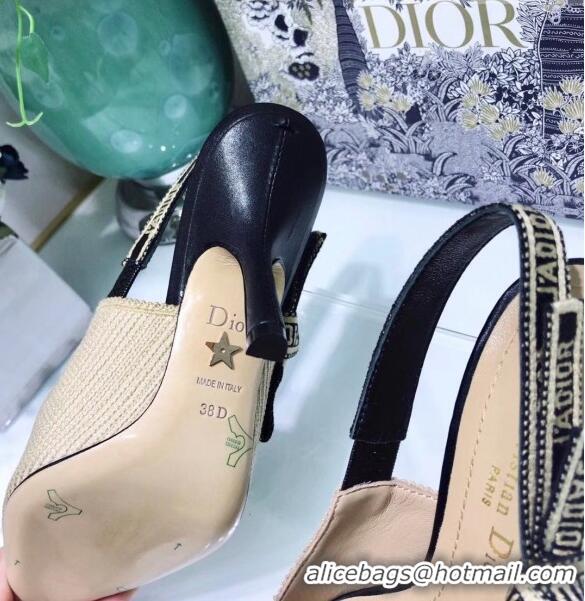 Reasonable Price Dior J'Adior Technical Fabric Slingback Pump With 9.5cm Heel CD1827 Beige