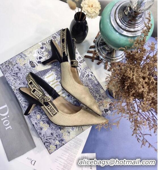 Reasonable Price Dior J'Adior Technical Fabric Slingback Pump With 9.5cm Heel CD1827 Beige