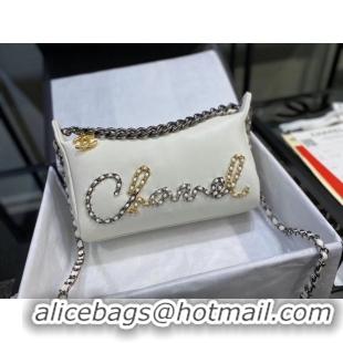 Reasonable Price Chanel Original Soft Leather Small Shoulder bag AS0592 white