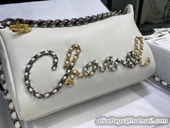 Reasonable Price Chanel Original Soft Leather Small Shoulder bag AS0592 white