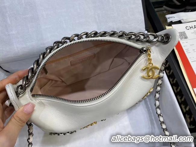 Reasonable Price Chanel Original Soft Leather Small Shoulder bag AS0592 white