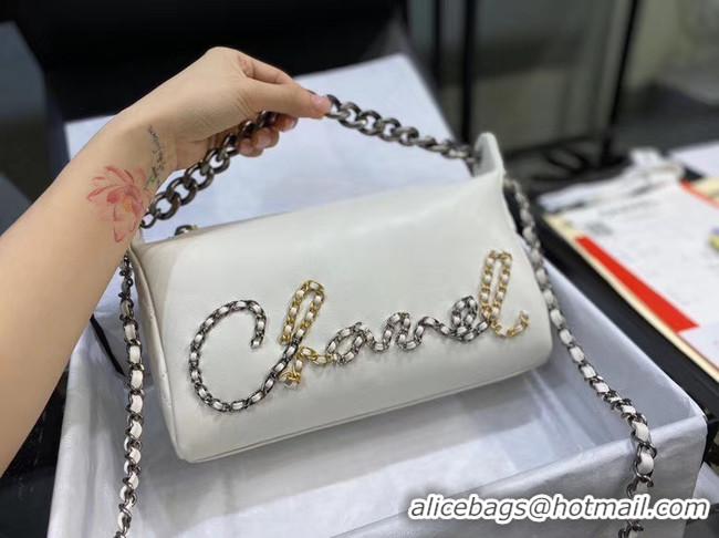 Reasonable Price Chanel Original Soft Leather Small Shoulder bag AS0592 white