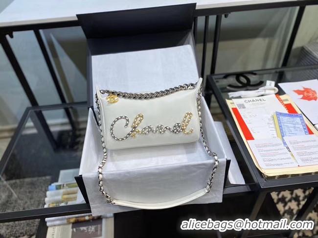 Reasonable Price Chanel Original Soft Leather Small Shoulder bag AS0592 white