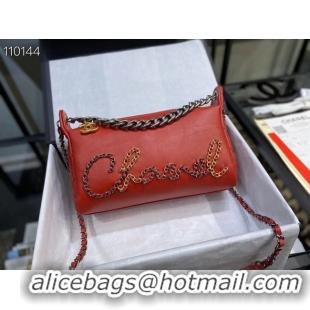 Discount Chanel Original Soft Leather Small Shoulder bag AS0592 red