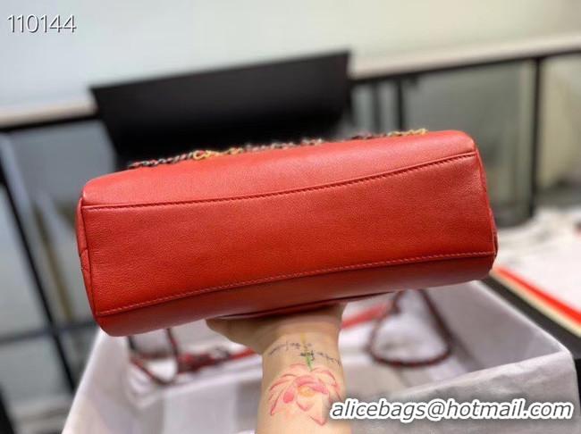 Discount Chanel Original Soft Leather Small Shoulder bag AS0592 red