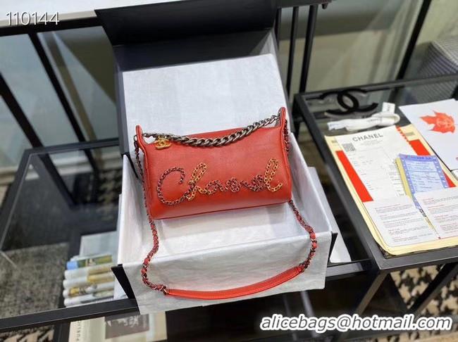 Discount Chanel Original Soft Leather Small Shoulder bag AS0592 red