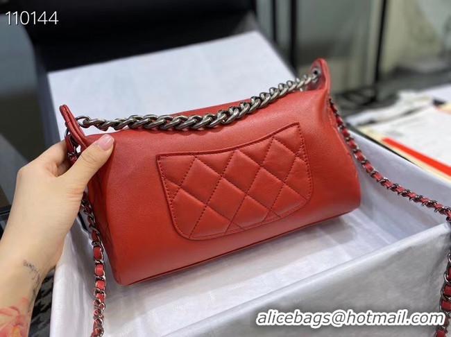 Discount Chanel Original Soft Leather Small Shoulder bag AS0592 red