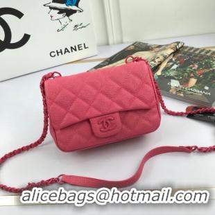 Sophisticated Chanel mini flap bag 8219 pink