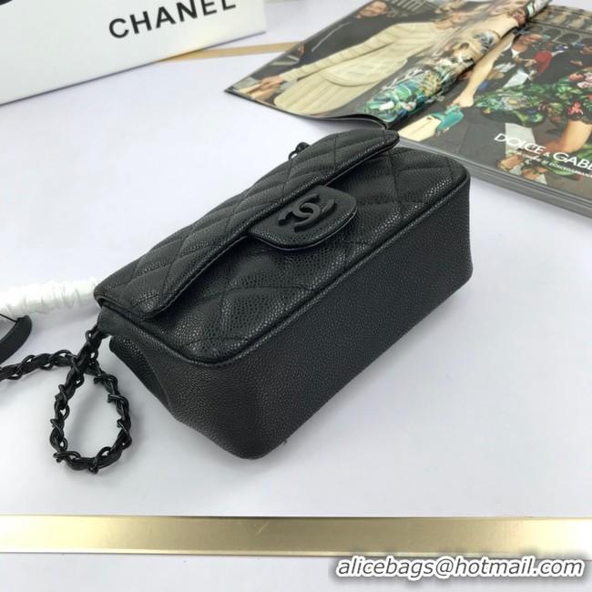 Stylish Chanel mini flap bag 8219 black