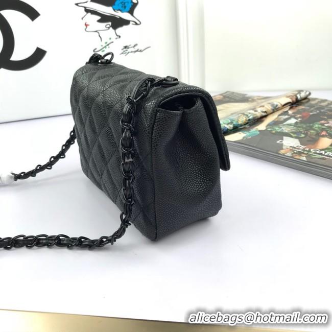 Stylish Chanel mini flap bag 8219 black