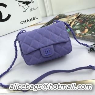 Good Quality Chanel mini flap bag 8219 Lavender