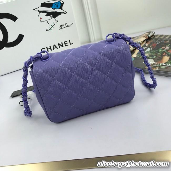 Good Quality Chanel mini flap bag 8219 Lavender