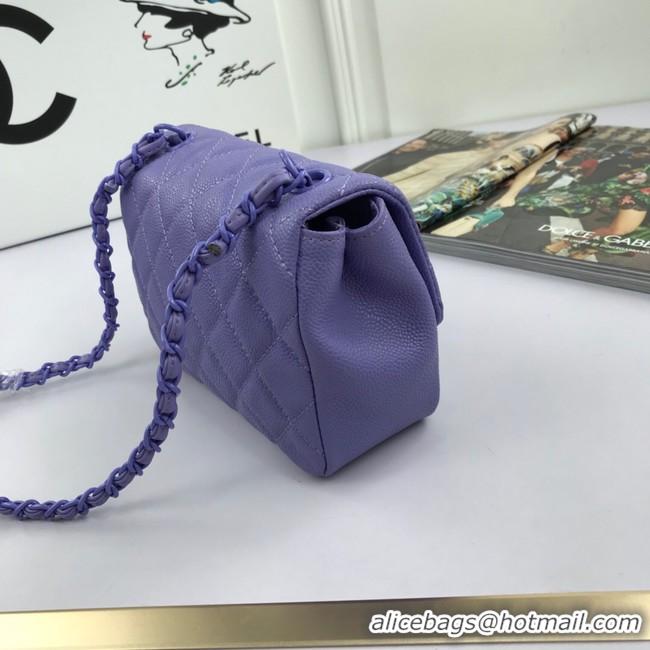 Good Quality Chanel mini flap bag 8219 Lavender