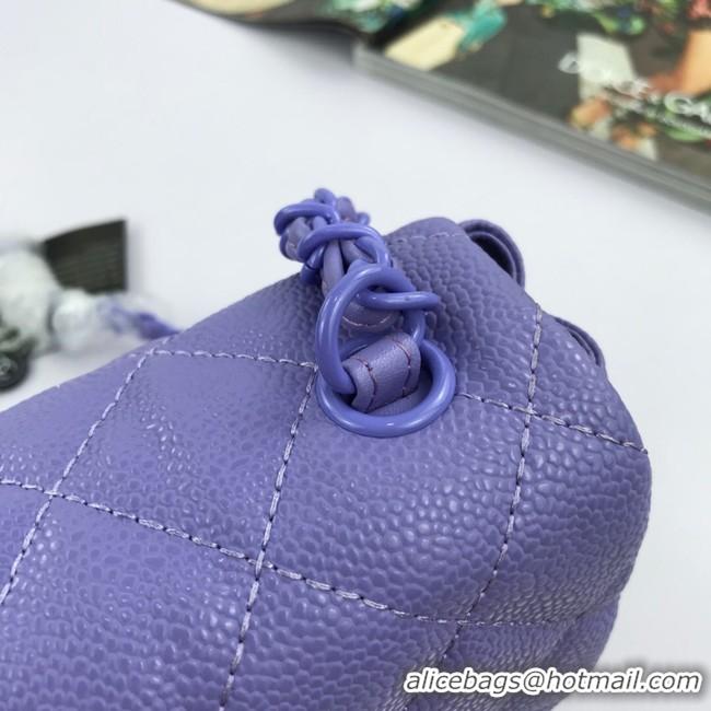 Good Quality Chanel mini flap bag 8219 Lavender