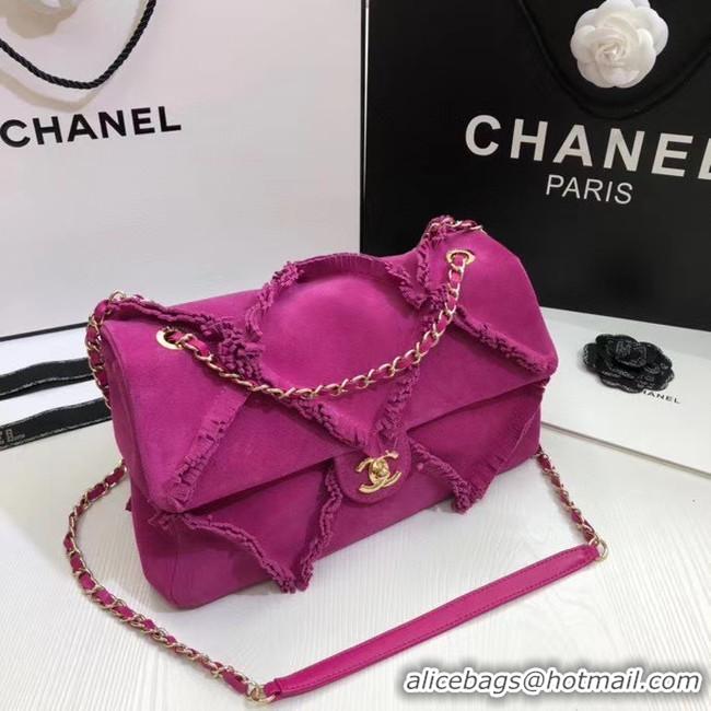 Super Quality Chanel Flap Bag Original Chamois AS1502 rose