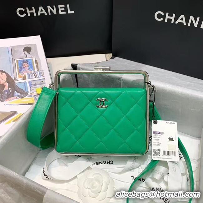 Fashion Chanel Original Sheepskin Leather clutch bag AS1732 green