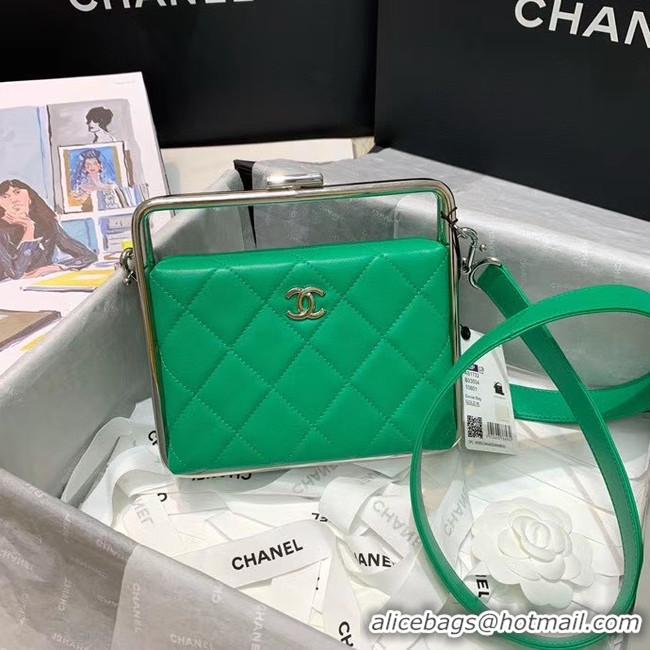 Fashion Chanel Original Sheepskin Leather clutch bag AS1732 green