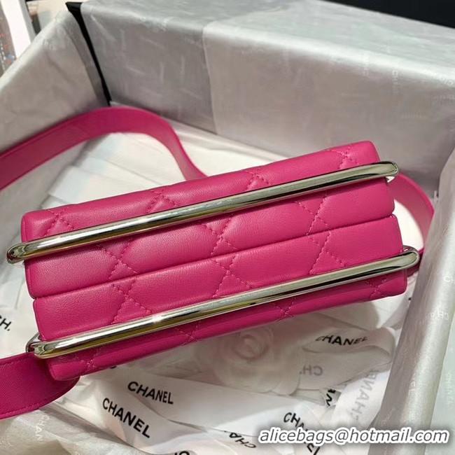 Most Popular Chanel Original Sheepskin Leather clutch bag AS1732 rose