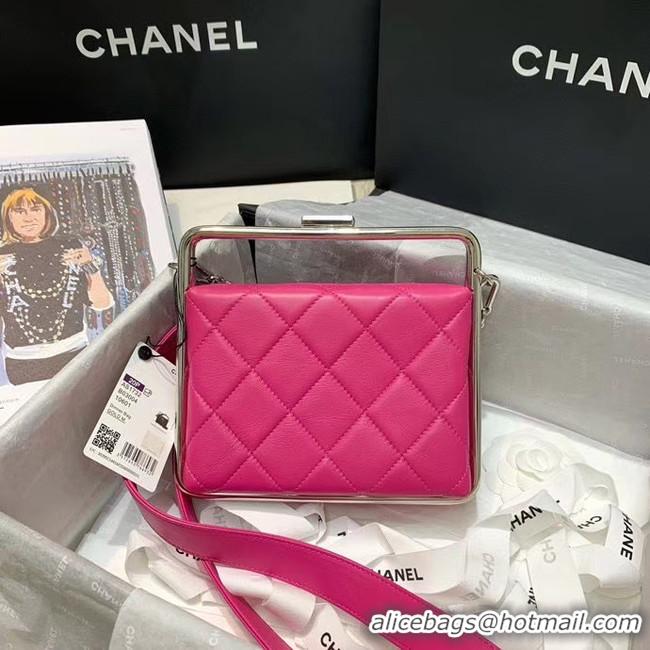 Most Popular Chanel Original Sheepskin Leather clutch bag AS1732 rose