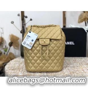 Perfect Chanel Backpack Sheepskin Original Leather 83431 gold