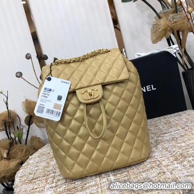 Perfect Chanel Backpack Sheepskin Original Leather 83431 gold