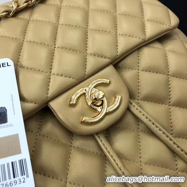 Perfect Chanel Backpack Sheepskin Original Leather 83431 gold