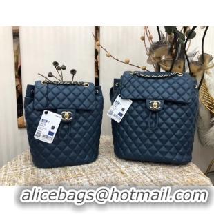 New Style Chanel Backpack Sheepskin Original Leather 83431 blue