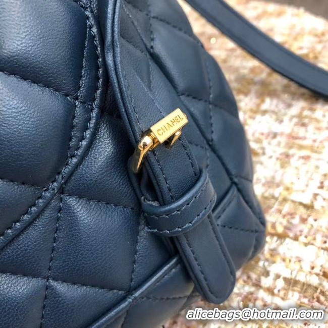 New Style Chanel Backpack Sheepskin Original Leather 83431 blue