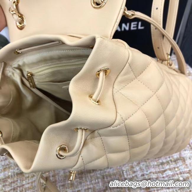 Low Price Chanel Backpack Sheepskin Original Leather 83431 Beige