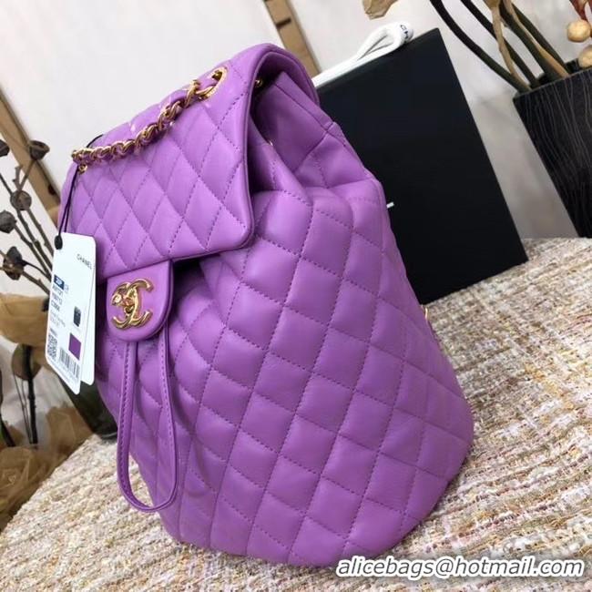 Best Price Chanel Backpack Sheepskin Original Leather 83431 Lavender