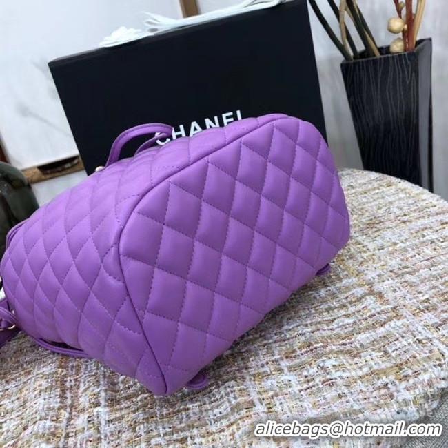 Best Price Chanel Backpack Sheepskin Original Leather 83431 Lavender