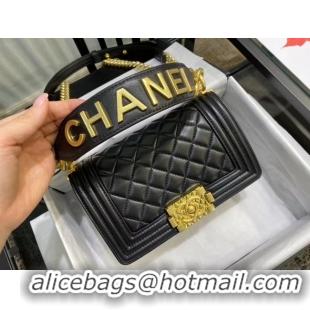 Low Cost Small boy chanel handbag AS67085 black