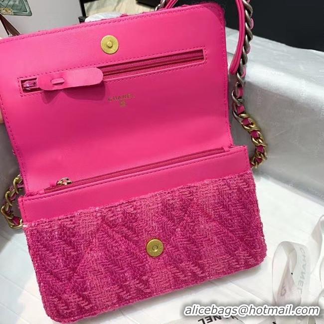 Grade Quality CHANEL 19 Flap Bag WOC 33817 rose