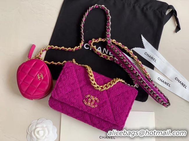 Shop Duplicate CHANEL 19 Flap Bag WOC 33817 Lavender