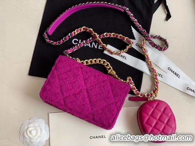 Shop Duplicate CHANEL 19 Flap Bag WOC 33817 Lavender