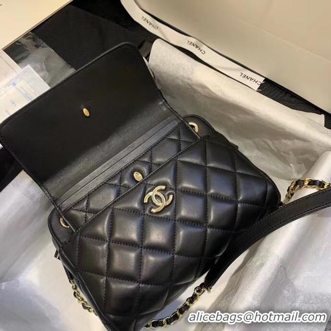 Low Price CHANEL Small camera bag lambskin & Gold-Tone Metal AS1367 black