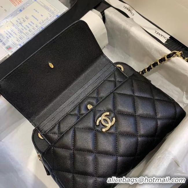 Most Popular CHANEL Small camera bag Grained Calfskin & Gold-Tone Metal AS1367 black