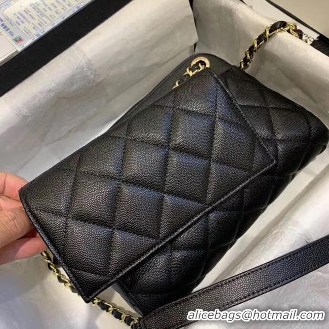 Most Popular CHANEL Small camera bag Grained Calfskin & Gold-Tone Metal AS1367 black