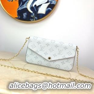 Low Price Louis vuitton original Chain bag M61276 white